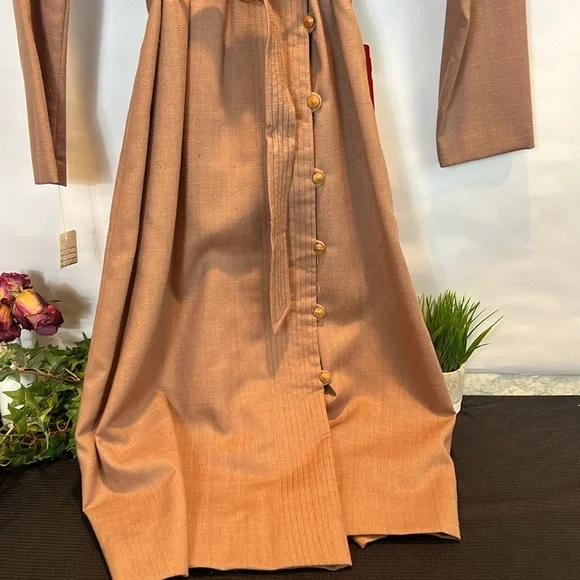NWT Brown Rona New York Button Down Dress - Picture 7 of 8